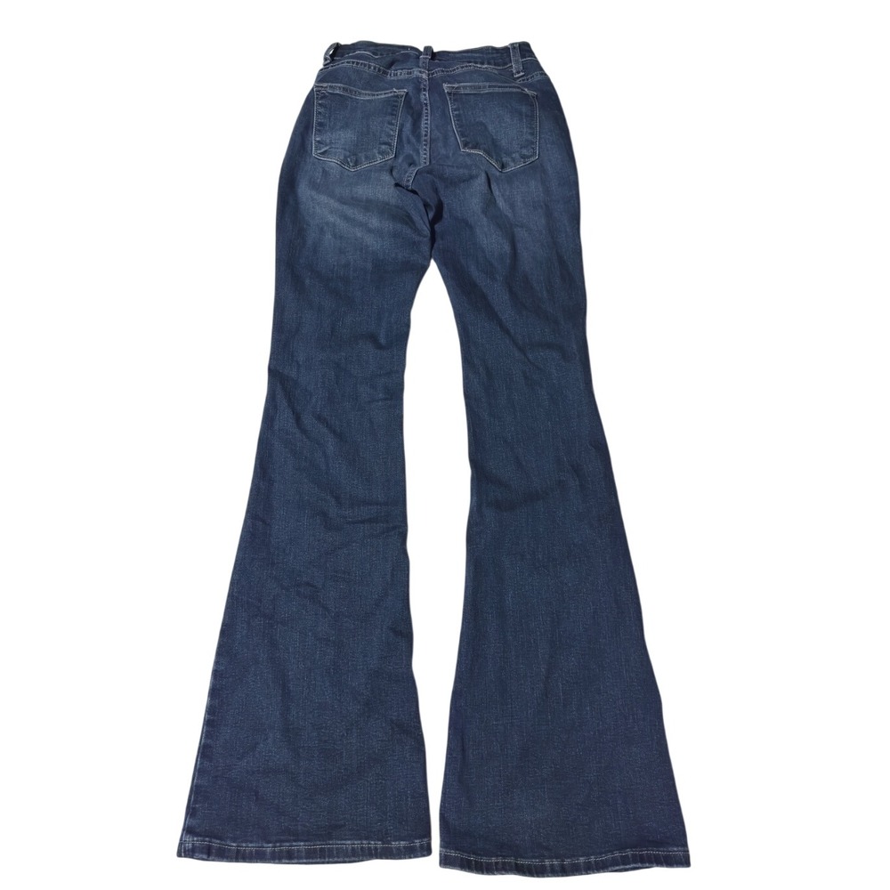 Kancan Women's Jeans Size 3/25 Dark Wash Denim Flare Leg High Rise Stylish